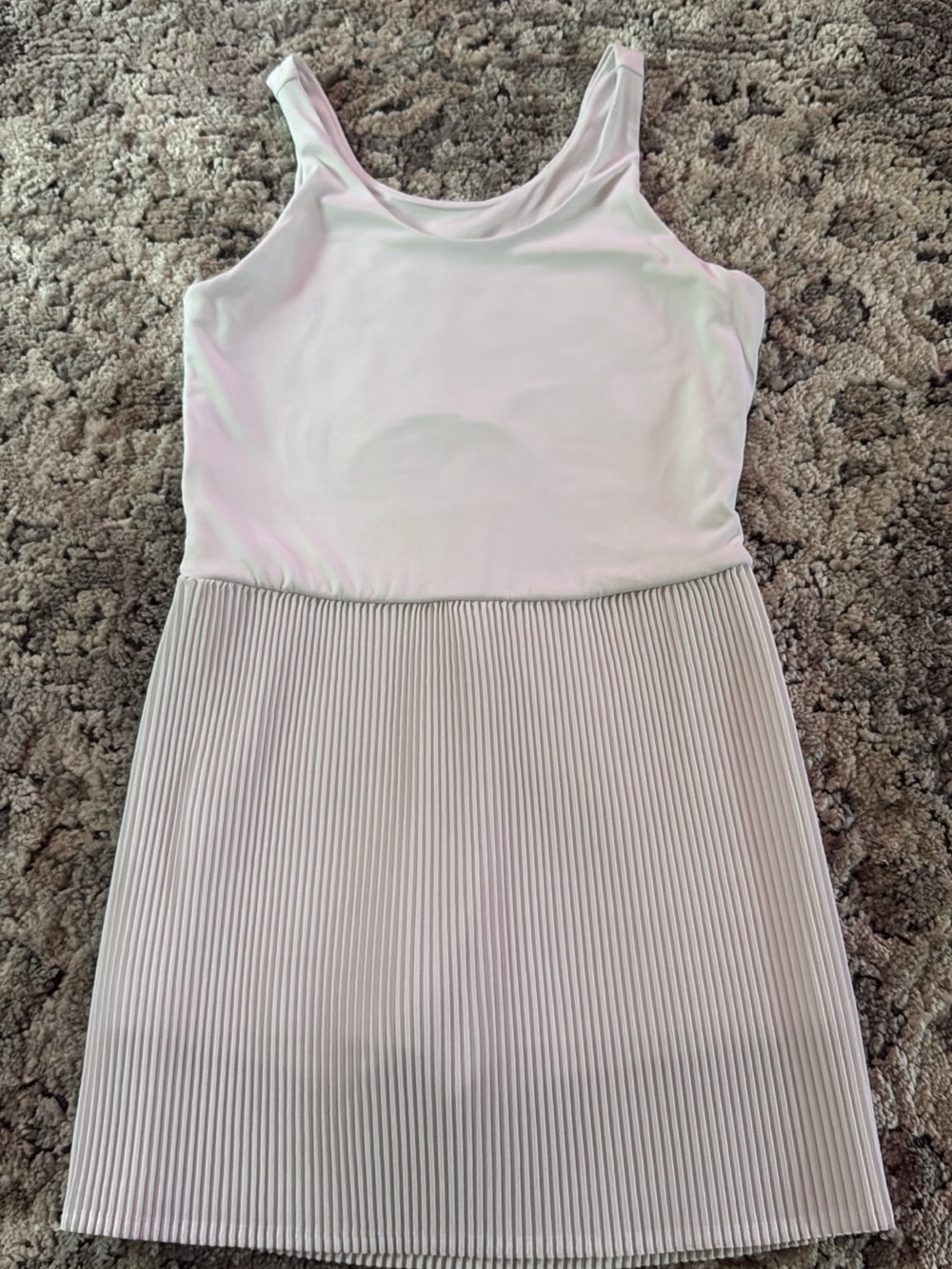 Girls White Pleated Skirt Athletic Dress